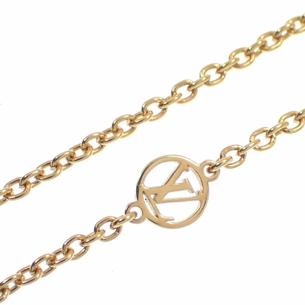 LOUIS VUITTON Gold Pearl Necklace - Picture 4 of 8